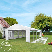 TOOLPORT Tendone per Feste Gazebo 3x6 m Bianco PE ca. 180 g/m² Impermeabile Protezione UV Tenda Giardino Sagre Eventi Mercati Esterno