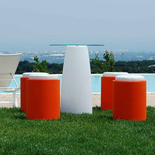TEKCNOPLAST Comfy Round Vaso, Plastic, Bianco, 40x H 54 cm