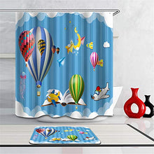 LIYAN Combinazione Bagno. Immagini Chiare E Colori Vivaci Rendono Il Tuo Bagno Pieno di Vita. Accessori da Bagno. Mongolfiera. Velivoli. Medusa.