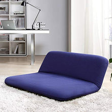 MeiMei Doppio Divano Pigro Staccabile Pieghevole Divano Letto Cuscino Posteriore Finestra Sedia Pigro (Color : Blue)