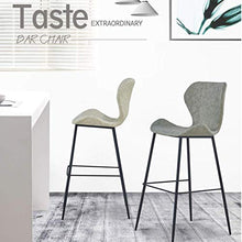 LLT Pratici Sedie Sgabello moderno bar Sgabelli - Sedie schienale robusto metallo pelle Telaio, Contatore Stool comodi cuscini di seduta, casa Caffè Ristorante Sgabelli,bianca,65 cm