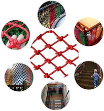 Protective net decoration / Rete di protezione del bambino di sicurezza esterna Ringhiera Net, protettivo rosso netto staccabile balcone e scale Rete di sicurezza della corda tessuto rimorchio del cam