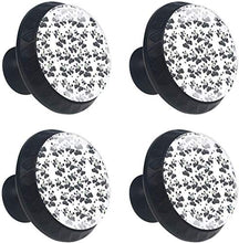 Panda sveglio cinese che mangia bambù Pomelli per Porta Set di 4 Pomelli per Mobili Manopole per Cassetti Cucina Armadio Vetro