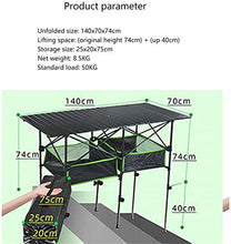 CASTOR Tavolo da Picnic all'aperto Tavolo da Campeggio Pieghevole, Tavolo Regolabile Tavolo da Picnic Portatile Tavolo all'aperto, Adatto per Camping Beach Party Camping Table BBQ Party Table