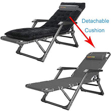 YVX Folding Beach Chair | Reclining Patio Recliner | Weightless Chair for Pool by The Outdoor Pool - Black