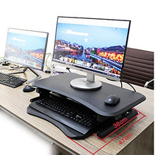 GaoF Scrivania per Computer con Sollevamento in Piedi, banco da Lavoro per Laptop Desktop, scrivania Pieghevole, Supporto per Monitor Regolabile in Altezza 14-45
