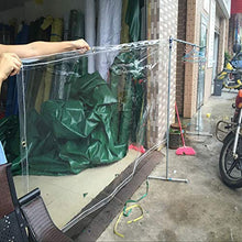 XJJUN Telo di Copertura Impermeabile Trasparente, Copertura in Telo Succulento in PVC per Protezione Solare da Balcone, Pioggia E Vento, con Fori in Metallo Personalizzabili