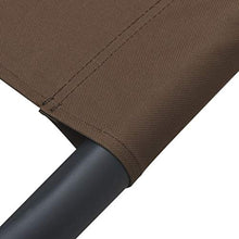 vidaXL Lettino da Giardino Marrone 200x90 cm in Acciaio