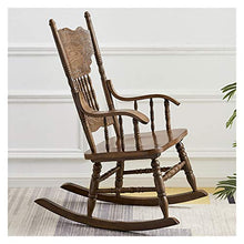 XinQing-Sedia a Dondolo American Country Doccia Sedia a Dondolo Poltrona Schienale in Legno massello per Riposo Pigro, Adatto per Ufficio, Camera da Letto, Studio, Giardino 57x81x105