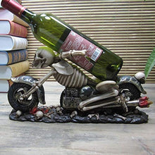 Vino Personalizzato Scheletro Modello di Moto Portabottiglie Decor Resina Testa di Teschio Bicchieri Ornamento Artigianale Accessori per La Casa E Pub Bamboomodel
