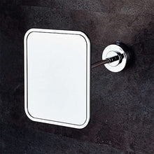 RIDDER Comfort - Specchio cosmetico con Ventosa, in Acciaio Inox, Colore: Argento 150 x 230 x 130 mm