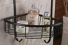 Hiendure® Ottone Parete Triangolo Bagno mensola Angolo a Due Livelli, Bronzo lucidato Olio