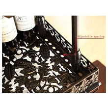 Scolapiatti Retro vino della parete Rack, Metallo Ferro bagagli Scaffale, In Bar LOFT soffitto Parete Hanging Vino Spumante Vetro Calici Calici supporto della cremagliera della bottiglia di vino