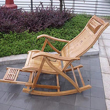 Sedia Lounge Sedia Regolabile Chaise Reclinabile Bamboo Sedia a Dondolo Pieghevole Pieghevole Sedia a Sdraio Portatile per Giardino Prato a Sdraio Backyard