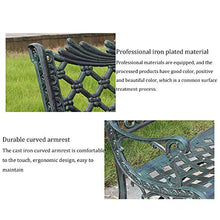 Panca da Esterno In Ghisa Panca da Terrazza da Giardino,Tempo Libero Con Schienale E Braccioli Panchina del Parco Seduta In Metallo，Utilizzato Per Banchi D'ingresso Per Mobili da Giardino,1102 Libbr