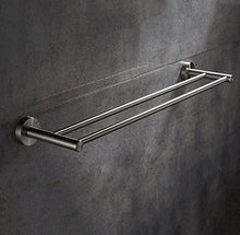 Portasciugamani Cremagliere doppie in acciaio inox 304 Specchio quadrato in acciaio inox lucido allungabile porta salviette Appendiabiti da bagno (dimensioni : 30cm)