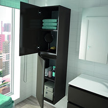 ALLIBERT - Set di mobili da bagno premontati, funzione Softclose, mobiletto a specchio, 80 cm, colore: Grigio