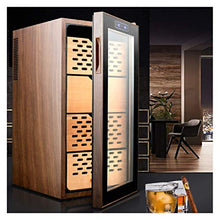 BUDBYU Armadio Elettrico per sigari con Touch Screen Humidor per Controllo Temperatura, 360 ° e Gradi; Raffreddato ad Aria per Bar o Ufficio a casa
