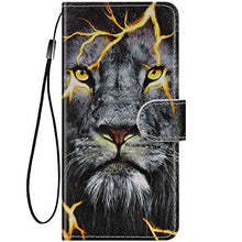Pelle Portafoglio Cover Compatible with MOTO G7 Power Custodia Flip Libretto Animale Case Lion,URFEDA PU Cuoio Chiusura Magnetica Case Cover Stile Vani di Carte Coper tura Custodia per MOTO G7 Power