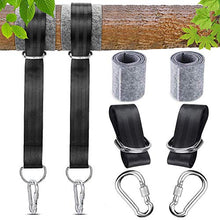 BETOY Cinghie per Amaca All'Aperto, Cinghie per Amaca Portatile Universale Nero Cinghie per Amaca per Interni/Esterni, Terrazza, Giardino, Campeggio, Varie Amache e Altalene,150cm