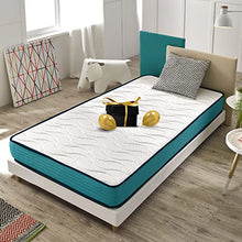 ZenPur Materasso Singolo 90x190 Memory Foam e Lattice | Spessore 18 cm – Fodera Traspirante Ipoallergenica Superstretch® 3D – Materasso Sottovuoto, Garanzia 2 Anni