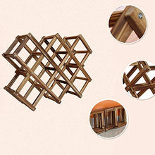 LHQ-HQ Legno Red Wine Rack 3/10 Supporto di Bottiglia titolari Monte Kitchen Bar mensola di Esposizione di Piegatura di Legno Wine Rack Bottiglia della Bevanda
