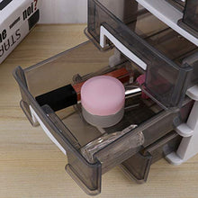 CLISPEED Organizer da Tavolo Contenitore per Trucco a Quattro Strati Cassetto Trasparente Contenitore per Dispensa Armadio per Articoli da Bagno (Bianco E Nero)