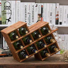 WEI-LUONG Titolare Wine Rack Bottiglia di Vino casa di Legno Solido Vino Shelf Wine Rack