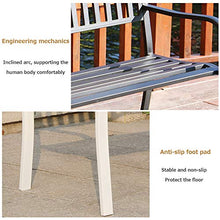 Panchine da Giardino Park Terrace, Panca in Ghisa per Esterni (con Cuscino in Schiuma), Panca Lounge 2 Posti Con Schienale e Braccioli, Panche Decorative da Balcone Per Cortili e Portici