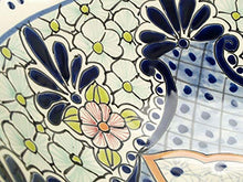 Celaste – Lavandino messicano in ceramica – Cerames | Vasca 40,5 cm x 15 cm | Lavabo da appoggio in Messico per bagno, ospiti, WC