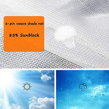 Rete ombreggiante Rete di Ombreggiatura A 6 Pin per Copertura per Pergolato, 85% Sunblock Ombra Panno Serre Piante da Giardino Fiori (Dimensioni : 2x4M)