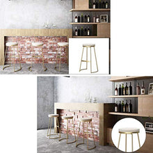 ZEH Sedia da Pranzo, Cuscini braccioli, seggiolone, Sgabello Sgabello da Bar in Stile Nordico Sgabello da Cucina a Sgabello Rotondo for Il poggiapiedi Bistro Massiali Cuscini in Tessuto FACAI