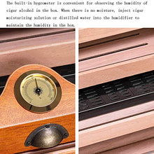 Cigar Humidor, Solida Cassa di Legno del Sigaro di Alta capacità Cigar Humidor con La Temperatura Igrometro/Umidificatore (330 * 290 * 275Mm)