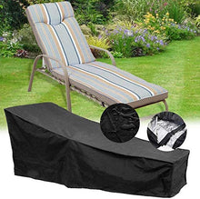 Nocsm Copertura per Chaise Longue. Tessuto Oxford 420D, Lettino da Giardino Nero. Tessuto Oxford su mobili da Giardino. per Proteggere da umidità, Pioggia ed Esposizione.