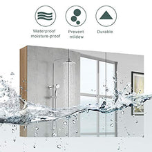 Armadietti a specchio da Bagno a Parete Specchio con la mensola Mobile sopra Il lavandino del Bagno a Parete Rack di stoccaggio 60-100cm (Color : Black, Size : 60 * 14 * 75cm)