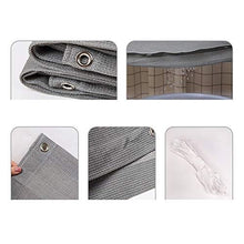 yangfan Panno 90% Grigio Ombra con Occhielli, Net cromatica con Corda for Giardino Patio Pergola Portico baldacchino o Gazebo i teloni Sono Perfetti per Tende telone,