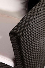 Bagno Italia Tavolo Cristallo poltrone Pouf Contenitore Nero Cuscino Bianco Moderno Rattan Set da Giardino con sedie I