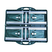 Outsunny Tavolo da Picnic con 4 Sedie Richiudibile a Valigetta Pieghevole Portatile Alluminio 84.5 × 39 × 10cm