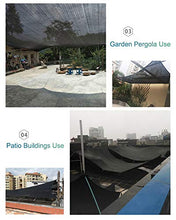 Telo Ombreggiante, 90% Sunblock Shade Net Resistente ai Raggi UV Nero - Premium Garden Shade Mesh Tarp, Copertura Superiore in Panno per Fiori Piante Patio Lawn (Size : 5m x 10m)