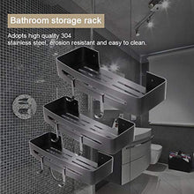 Scaffale da bagno in alluminio, portaoggetti per WC, scaffale per WC multiuso resistente, scaffale per asciugacapelli, salvaspazio per cucina in bagno(Three layers)