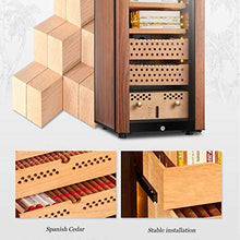 Umidificatori Humidor Sigaro Gabinetto Della Famiglia Cedar Wood Wine Idratante Cabinet Sigaro Idratante Gabinetto Costante Di Temperatura E Umidità In Grado Di Memorizzare 400-500 Sigari