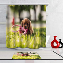 LIYAN Combinazione Bagno. Immagini Chiare E Colori Vivaci Rendono Il Tuo Bagno Pieno di Vita. Accessori da Bagno. Cane sul Prato.