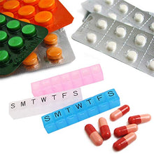 KEYDI 7 in Una Portapillole Organizer Plastica Contenitore Pillole Settimanale, Portapillole Contenitore Vitamine