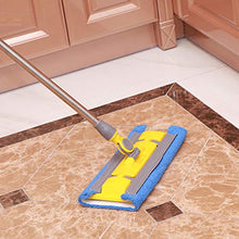 WAMSY Mop Asciugamano da Letto Pulisci La Scopa Piatta Rotante per Casa in Legno