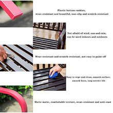 Stool child Panca da Parco, Chaise Longue da Giardino Panca in Metallo con Schienale, Mobili da Giardino Sedia da Giardino Comoda per 2 Persone, Utilizzabile su Balcone/terrazza/corridoio