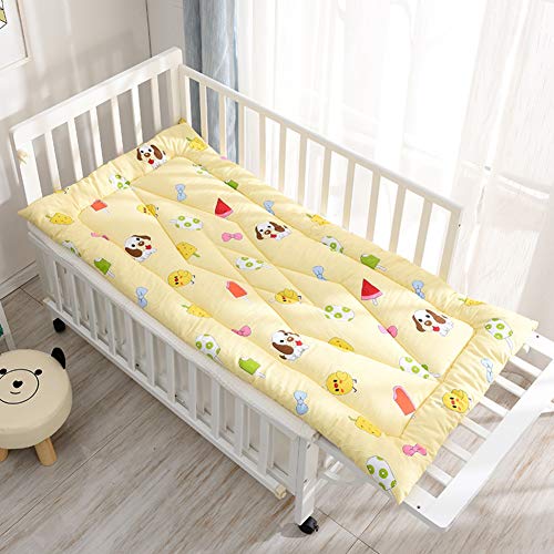 JiaQi 100% Cotone Imbottita,Bambini Futon Materasso Pieghevole,Lavabile Pieghevole Tatami Materasso Ipoallergenico Bambino Letto Morbido-c 60x120x4cm(24x47x2inch)