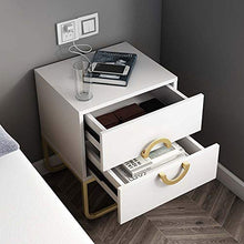 Comodini camera Comodino in treppiede in Ferro battuto con Armadio a 2 cassetti, Mini Armadio Creativo per Piccoli Appartamenti Europei, Armadio Letto