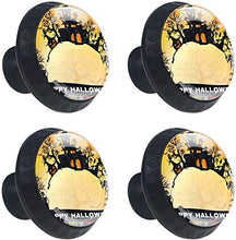 Felice Halloween Witch Castle Pomelli per Porta Set di 4 Pomelli per Mobili Manopole per Cassetti Cucina Armadio Vetro