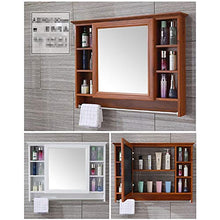 NINAINAI Mirror Cabinet Cabinet di Medicina della Fibra di Carbonio di Alta qualità con armadietto dello stoccaggio dello Specchio dello Specchio per Il Bagno Bathroom Furniture