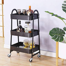 &ripiano di stoccaggio 3 livelli di storage Rack Trolley, con ruote for Cucina multipiano Storage Rack Scaffale di finitura